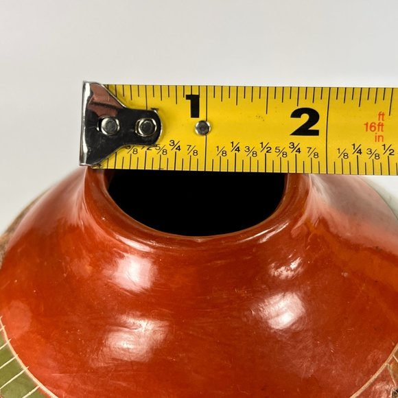 Nicaragua Monkey Vase Clay Pottery Carved Incised Folk Art Rustic 5" - Picture 16 of 16